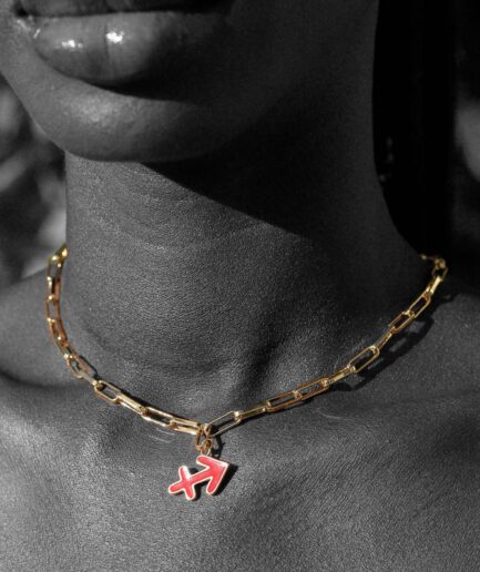 Medalla Sagitario en oro 18k