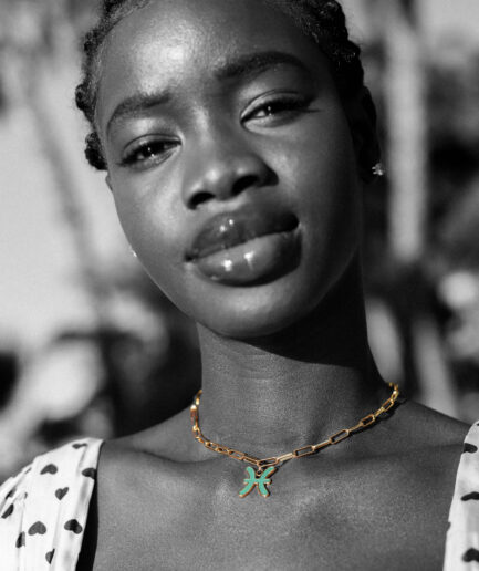 Medalla Piscis en oro 18k