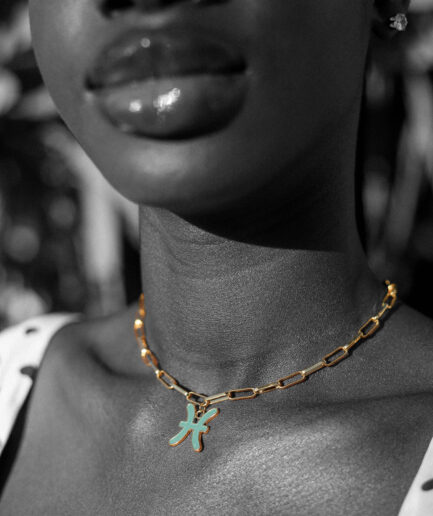 Medalla Piscis en oro 18k